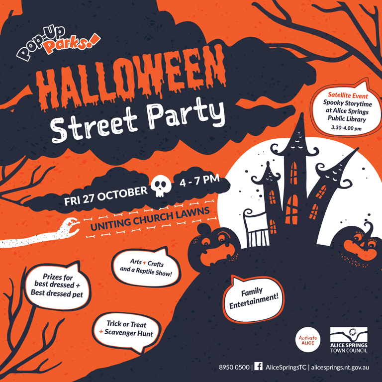 Pop Up Parks Halloween Street Party Social Square