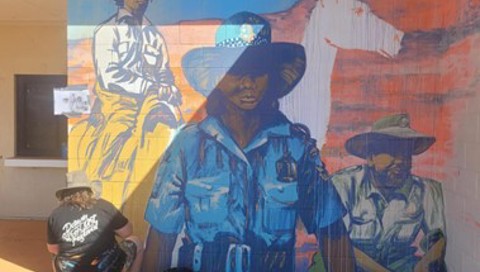 Police Station Mural – Kaff Eine